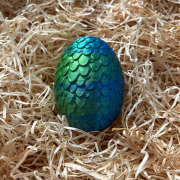 Oeuf bleu/vert métallisé