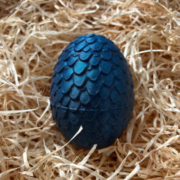 Oeuf bleu pailleté