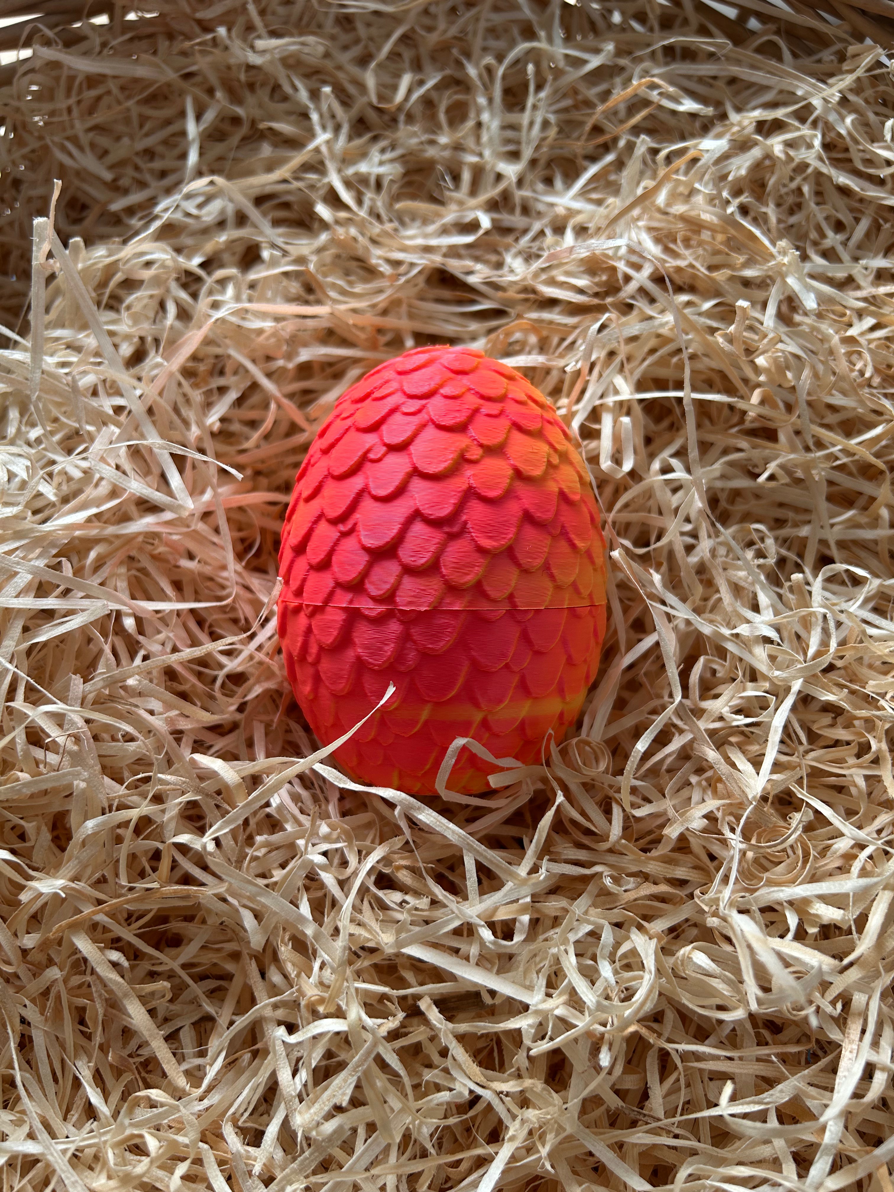 Oeuf jaune/rose fluo