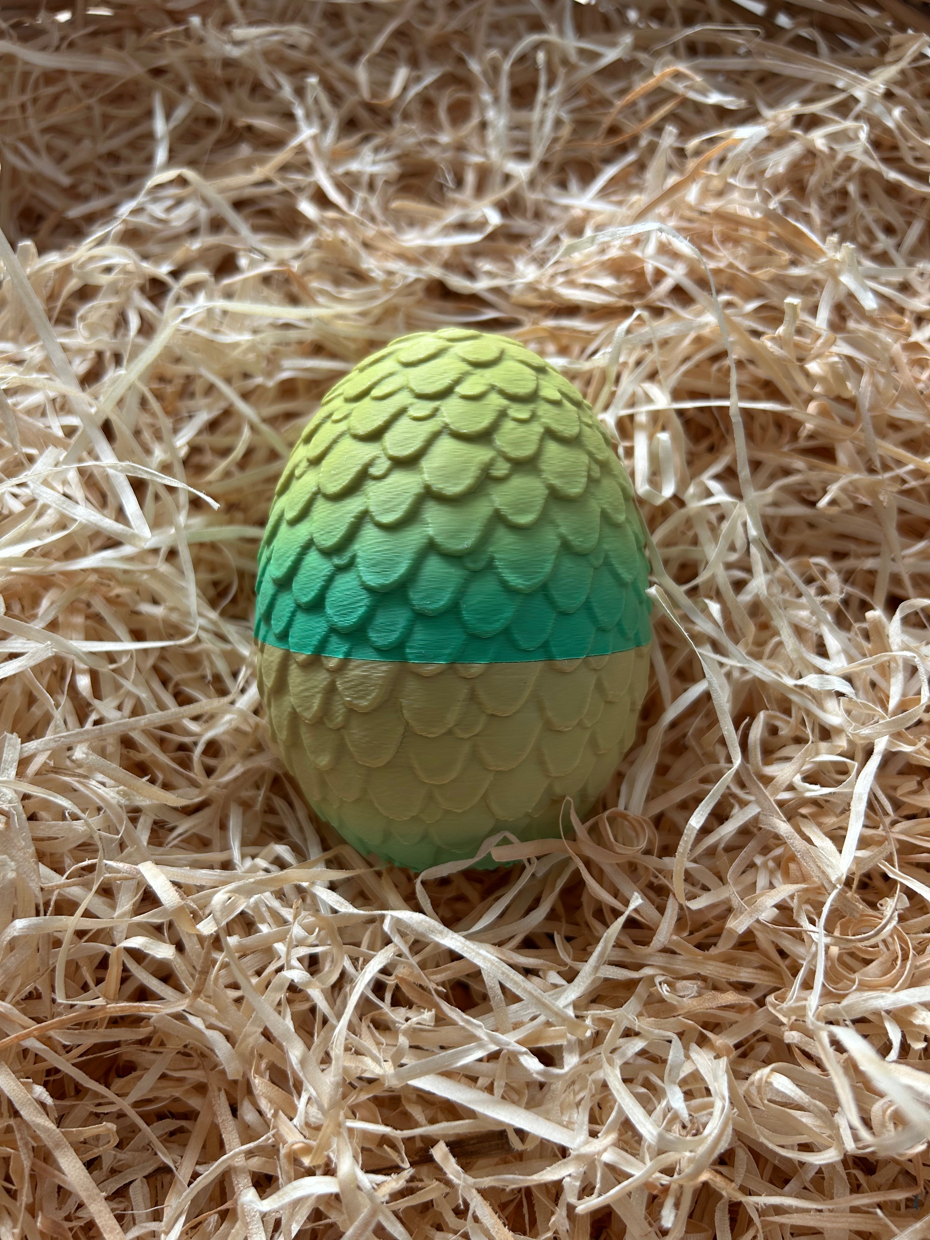 Oeuf vert/jaune mat