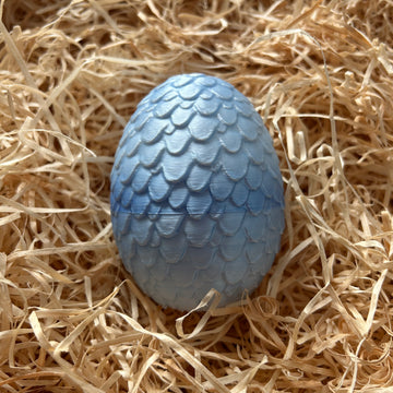 Oeuf bleu ciel métallisé