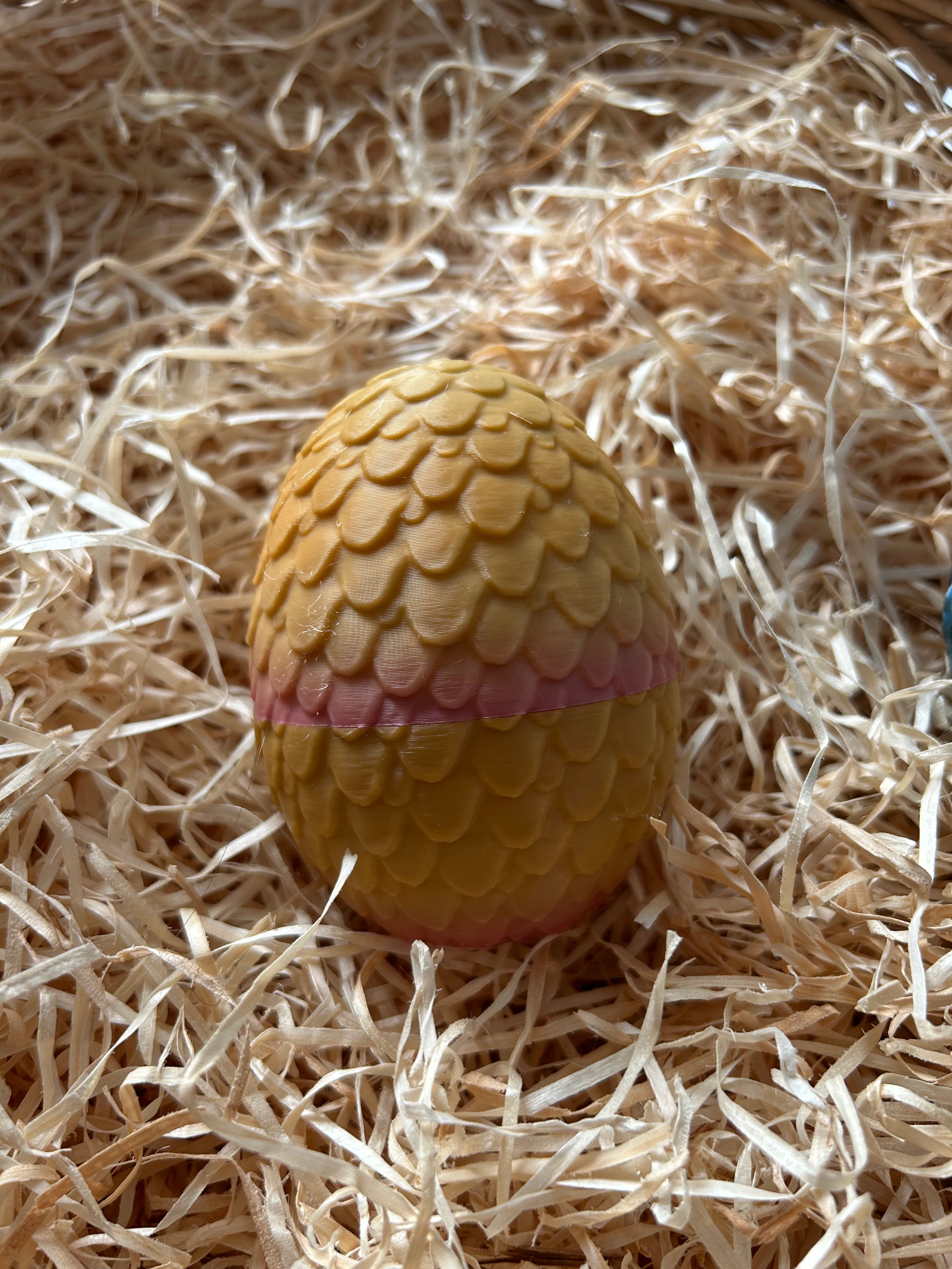 Oeuf jaune/rose